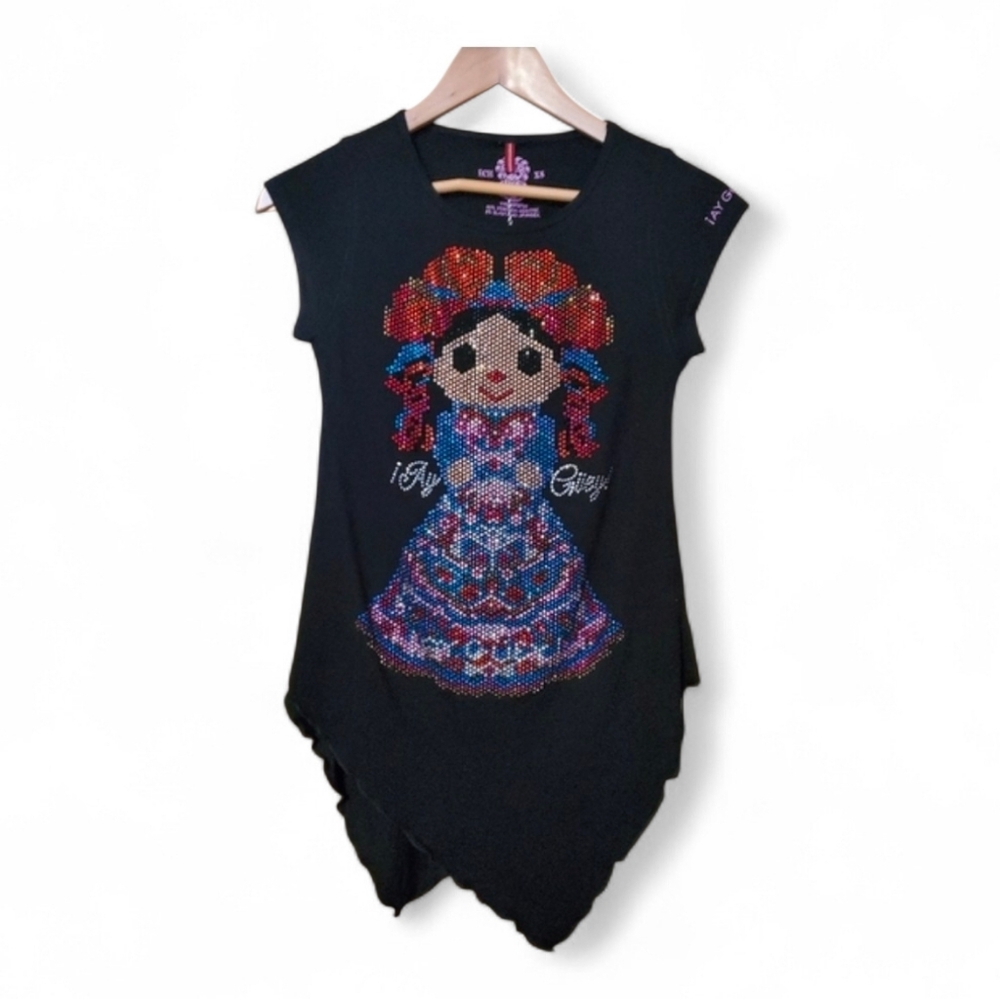 NWT AY GUEY Beaded Woman Top - XS